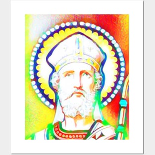 Anselm of Canterbury Colourful Portrait | Anselm of Canterbury Artwork 11 Posters and Art